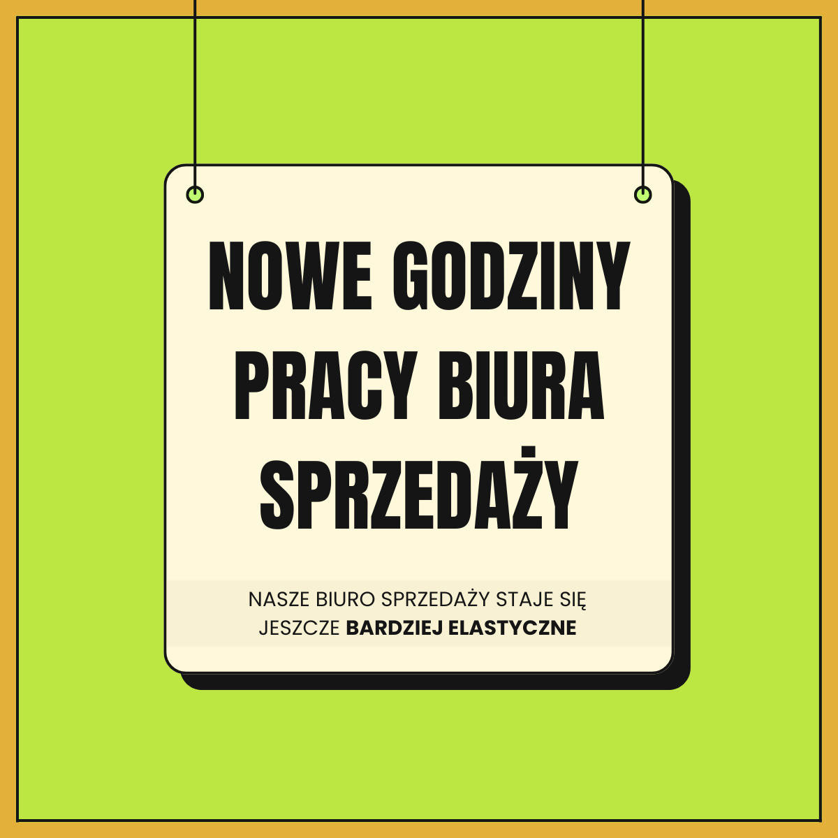 Nowe godziny otwarcia