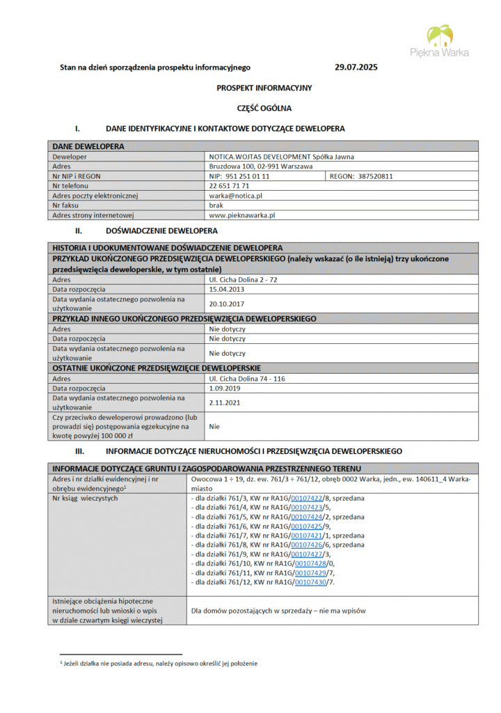 Prospekt Informacyjny ogólny str. 1